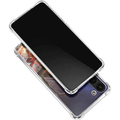 Marvel Spiderman Group Wall Galaxy S24 FE Clear Case